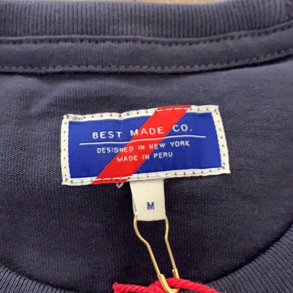 BEST MADE CO. Navy- Standard Pocket Tee, T-Shirt NEW - Picture 4 of 5